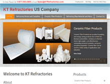 Tablet Screenshot of ktrefractories.com